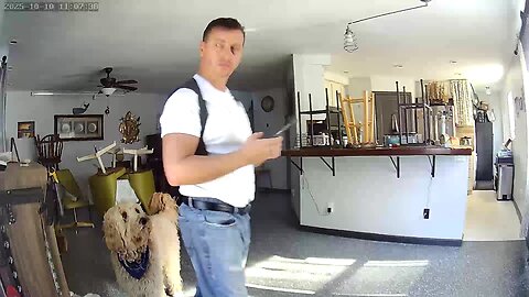 When you hear a noise outside and you're glad you dressed like an 80's off duty detective today....