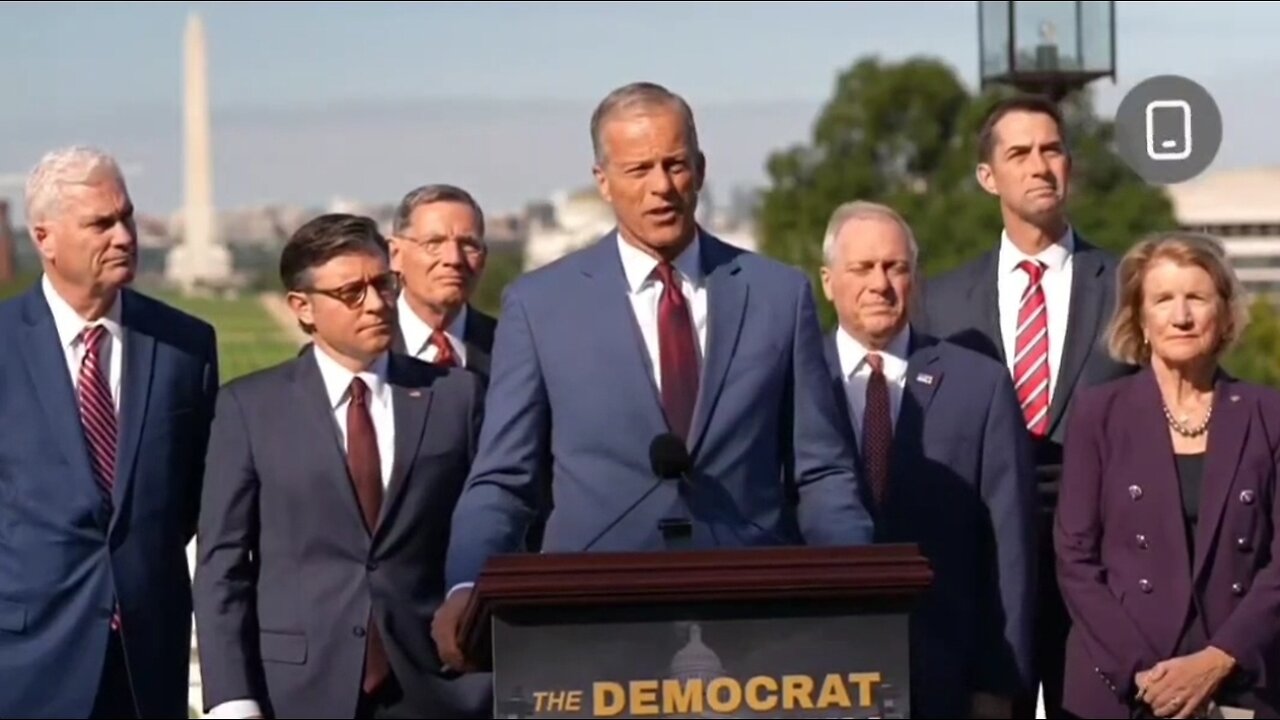 Sen John Thune: Democrats Are Holding Americans Hostage