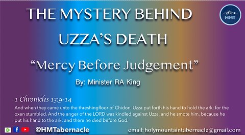 The Mystery Behind Uzza's Death