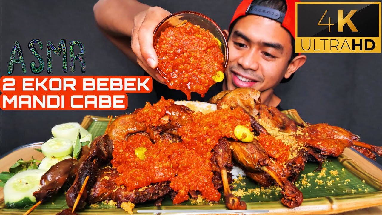 ASMR MUKBANG 2 WHOLE DUCKS WITH CHILI DIPPING SAUCE!!