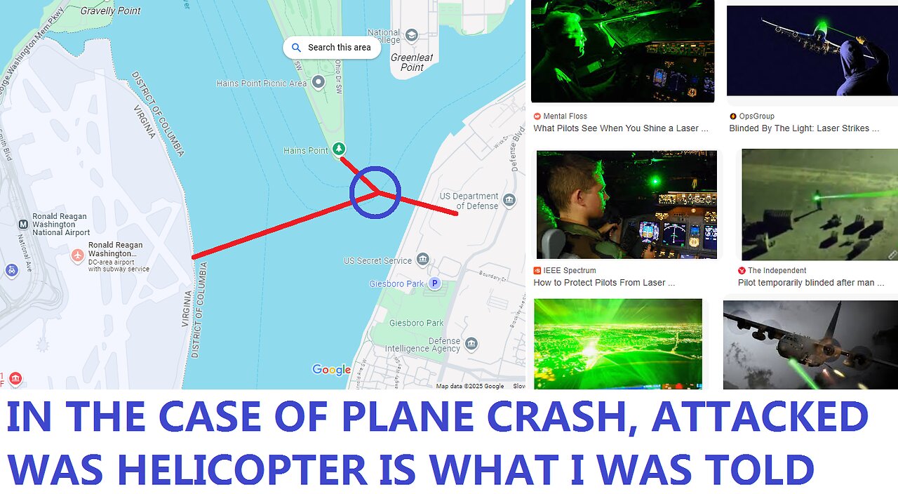 A US GOVERNMENT TERRORIST LASER ATTACK ON HELICOPTER WAS DETRIMENTAL IN PLANE CRASH INCIDENT