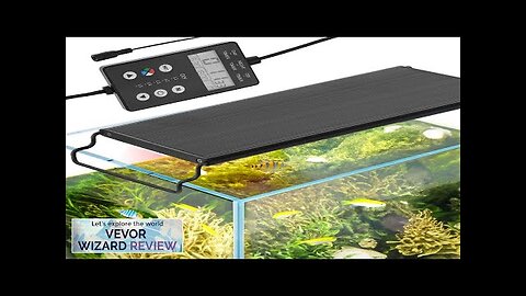 VEVOR Aquarium Light with LCD Monitor 14W Full Spectrum Fish Tank Light Review