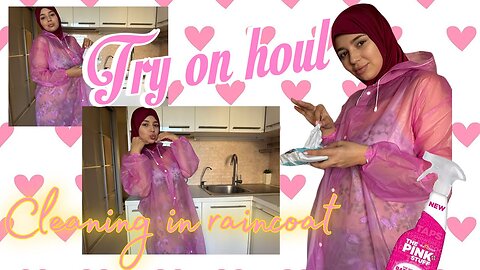 4K Raincoat Try On Haul + Cleaning | Aesthetic Waterproof Outfit