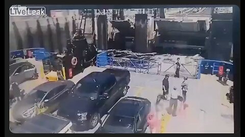 RV does Evel Knievel style 100ft jump onto a ferry that had already left the dock 💥😳