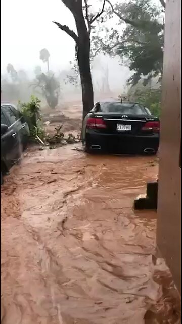 severe structural damage in Black River, St. Elizabeth, Jamaica