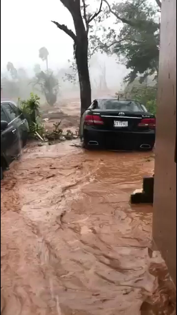 severe structural damage in Black River, St. Elizabeth, Jamaica