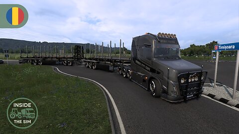 Enjoying the roads of Romania with Volvo VT5 | Wheel cam | Open Pipe Sound | ETS2