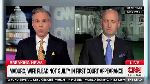 Stephen Miller Battles Tapper on U.S. Seizing Maduro: ‘You Love Doing that Smarmy Thing, Jake’