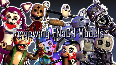 Reviewing Five Nights at Candy's 1 Models in Blender 2.79b.