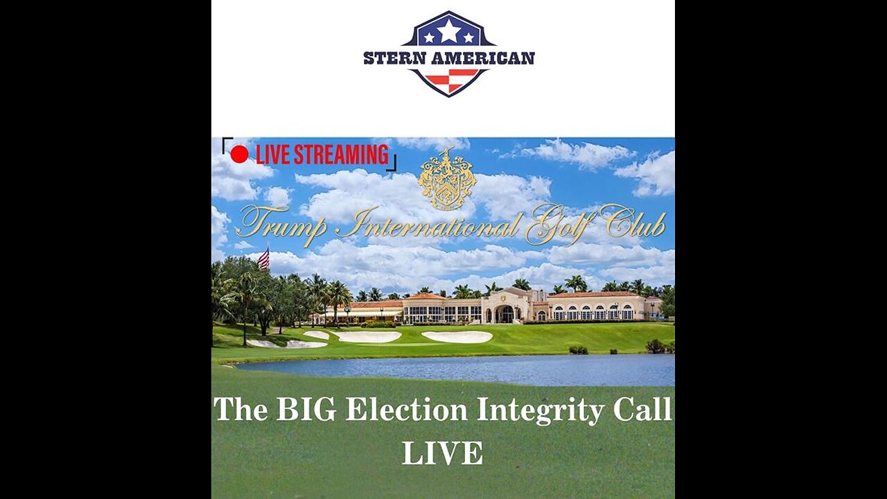 INTEGRITY IN AMERICA LIVE FROM TRUMP INTERNATIONAL GOLF COURSE!
