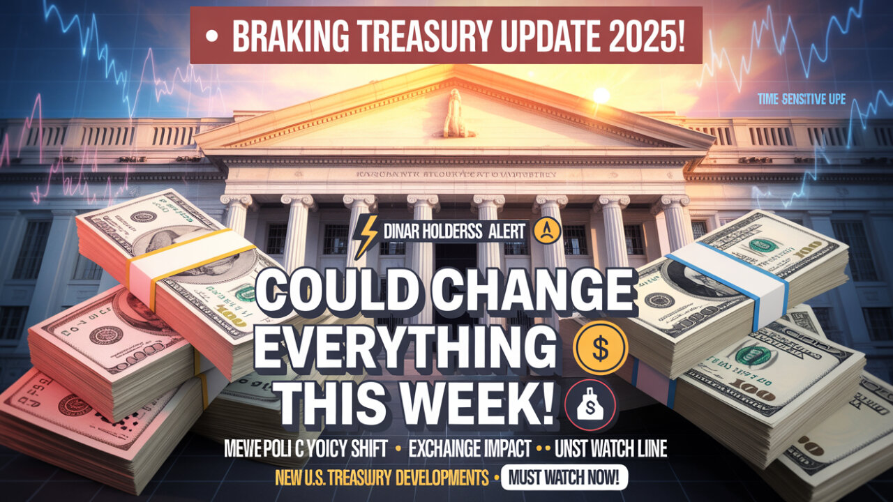 Dinar Holders Alert – Treasury Update Could Change Everything This Week! 💥 Today's Iraqi Dinar News!