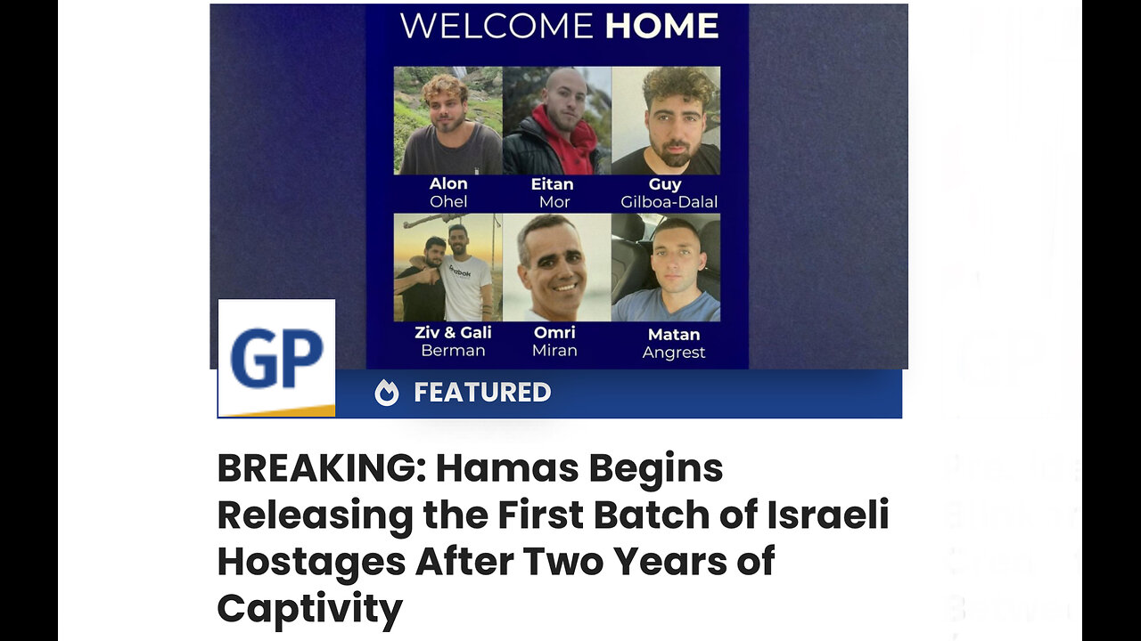 BREAKING: Hamas Begins Releasing the First Batch of Israeli Hostages After Two Years of Captivity