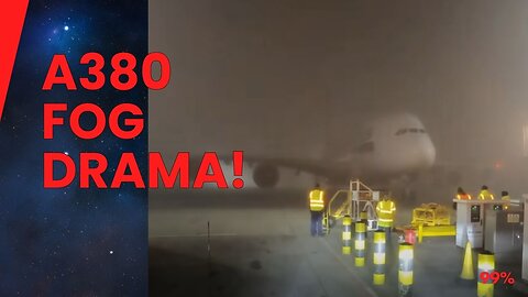 A380 LOST IN FOG! Near Disaster at Airport!