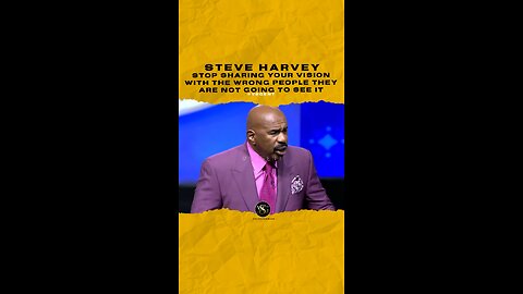 #steveharvey Stop sharing your vision with the wrong people they are not going to see it