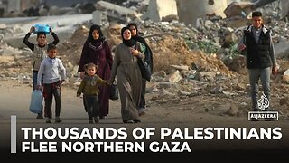 Mass displacement: Thousands of Palestinians flee northern Gaza