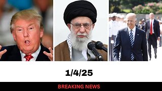 (1-4-25) News: Iran Warns US, Trump Sentencing Update, New Poll Gives Trump Great News