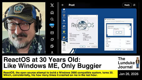 ReactOS at 30 Years Old: Like Windows ME, Only Buggier
