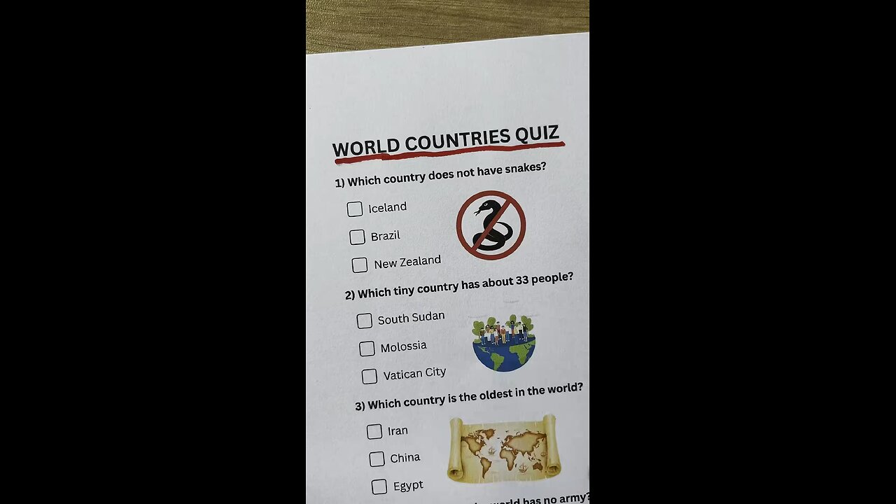 World Countries Quiz - Can you get 7-7