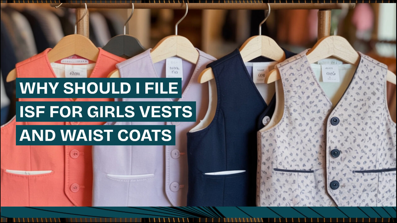 Why Should I File ISF For Girls Vests And Waist Coats