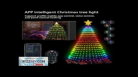 2.1M LED Christmas Tree Decorative Light Lntelligent iDeal LED APP Application Control Review