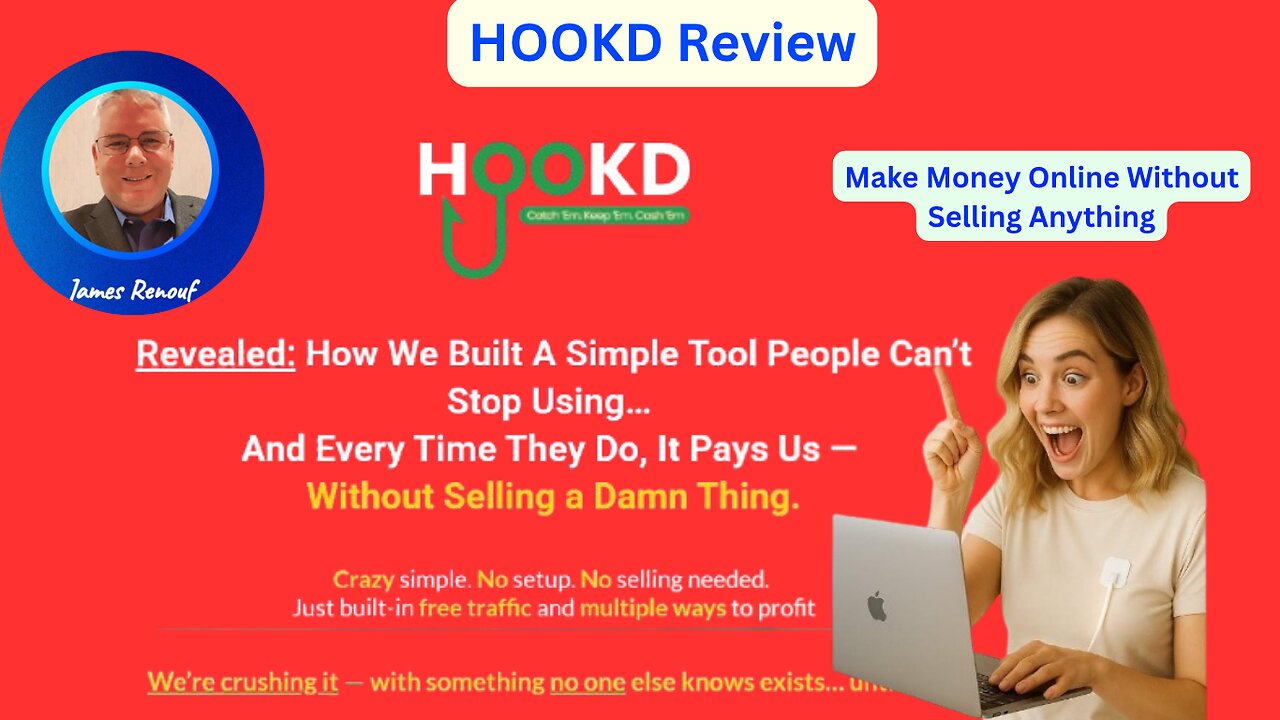 HOOKD Video+Review: Make Money Online Without Selling Anything