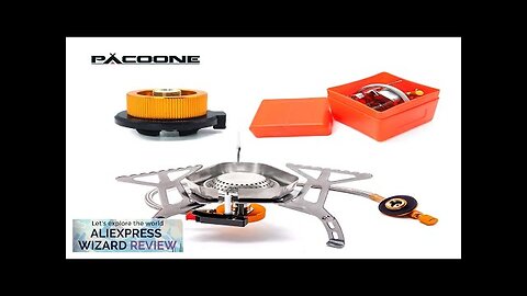 PACOONE Camping Wind Proof Gas Burner Outdoor Strong Fire Stove Heater Tourism Review