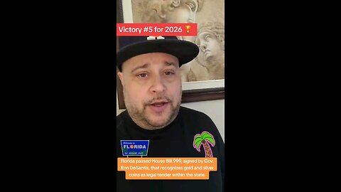 Florida recognizes gold and silver coins as legal tender within the state. #gold #silver #florida