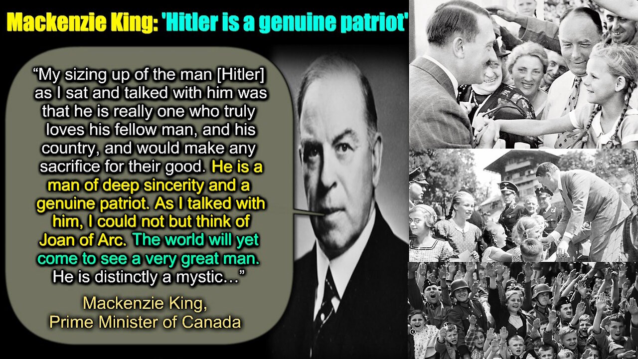 Primer Ministro de Canada dice la Verdad sobre Hitler