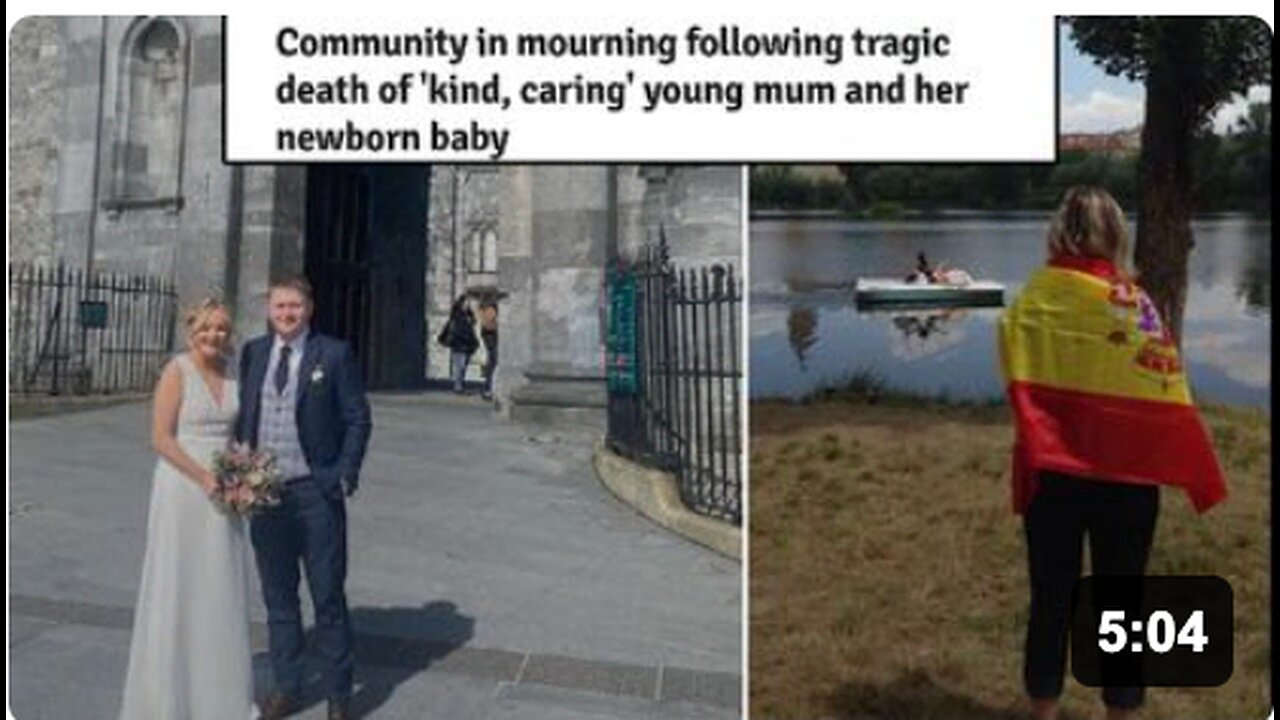 Yet another Irish lassie goes down, along with her baby...😪