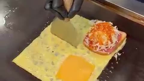 First time trying? Ham & Cheese Omelet Toast!