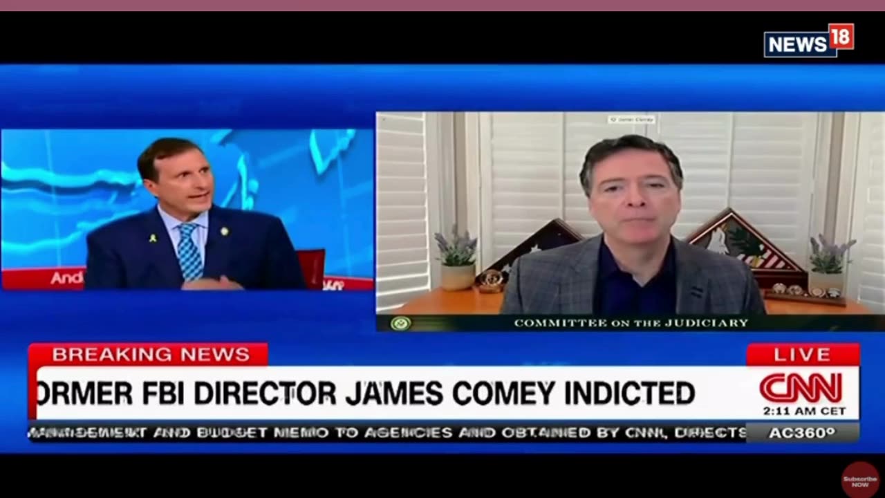 LIVE | Indicted On Two Charges, Ex-FBI Director James Comey Set To Turn Himself In | Politics #News