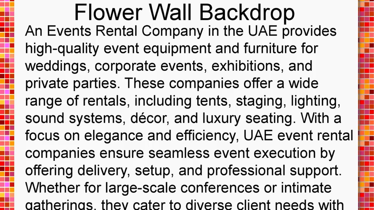 Stunning Flower Wall Backdrop Elevate Event with Floral Elegance