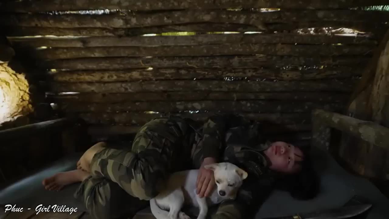 Full-video: 20 Days Building Cabin in the Bamboo Forest - Alone Determined from Start to Finish