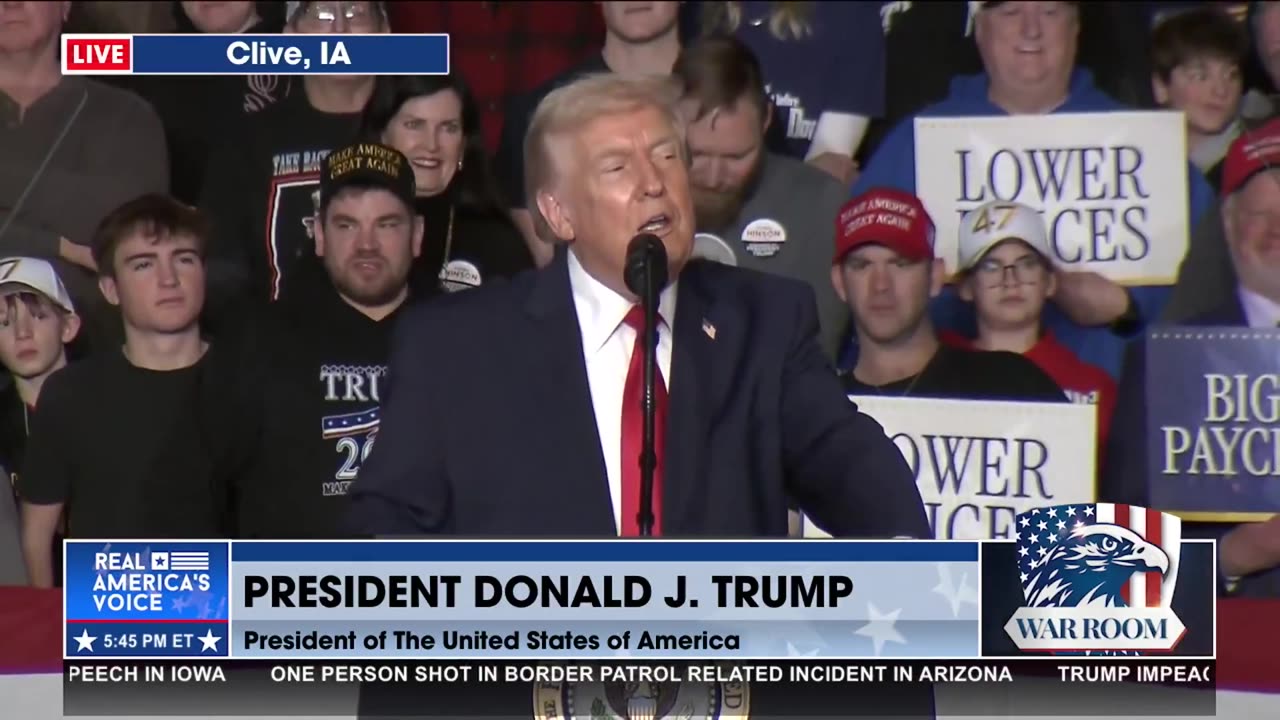 AGITATORS ARE REMOVED DURING PRESIDENT TRUMP’S SPEECH