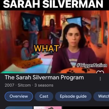 😡 Sarah Silverman and Patton Oswald provide pedophile television….