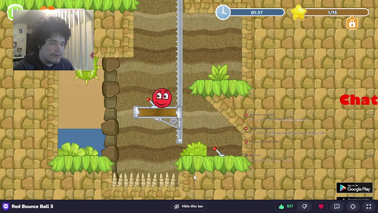 Red Ball 5 Walkthrough Part 1 (Live)