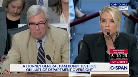 AG Bondi presses Senator Whitehouse about his connection to Epstein