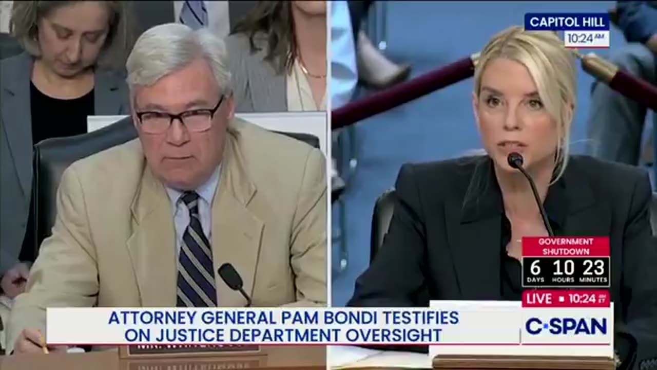 AG Bondi presses Senator Whitehouse about his connection to Epstein