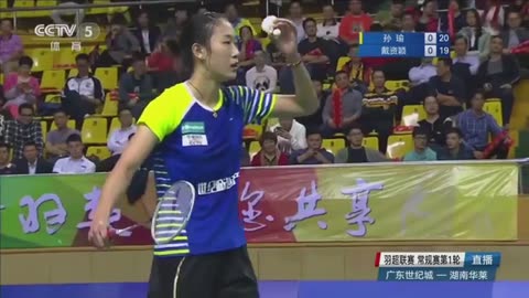 2016-17CBSL 1206孫瑜 Sun Yu vs Tai Tzu Ying 戴資穎