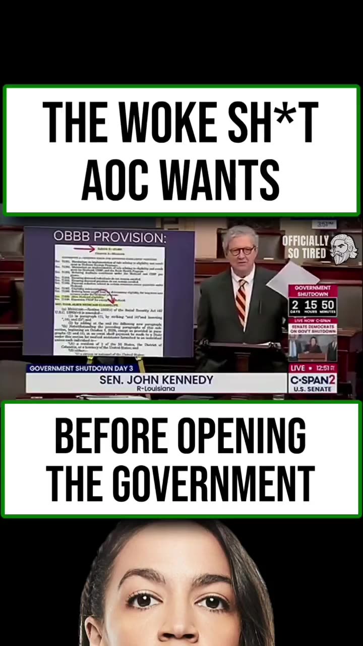 AOC’s Woke Demands Before Reopening Government — Unreal!