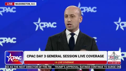 FULL SPEECH| Stephen Miller Delivers Remarks at CPAC 2025 - 2/22/25