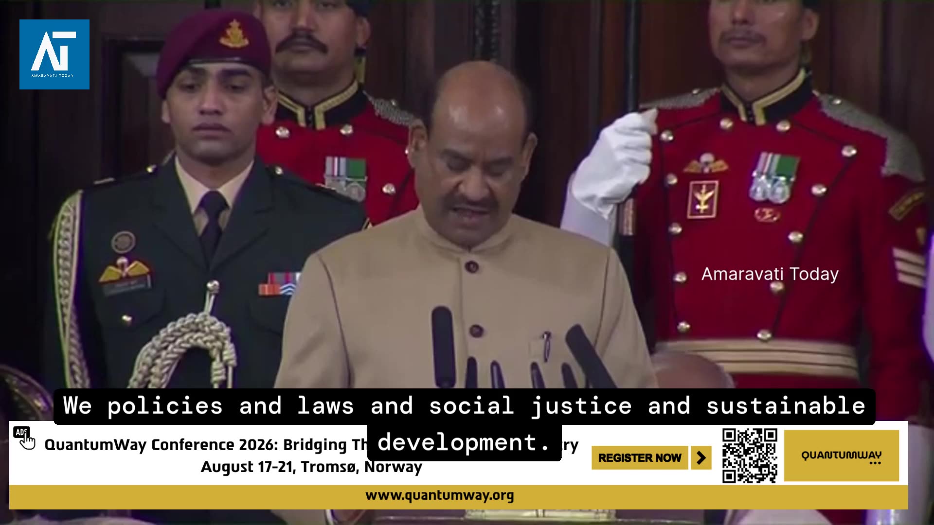 Modi at Constitution Day: Historic 76th Anniversary Celebration | Amaravati Today