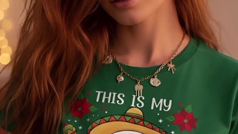 Why does Santa look like he’s ready for a fiesta this year? I’m obsessed! #funnychristmas