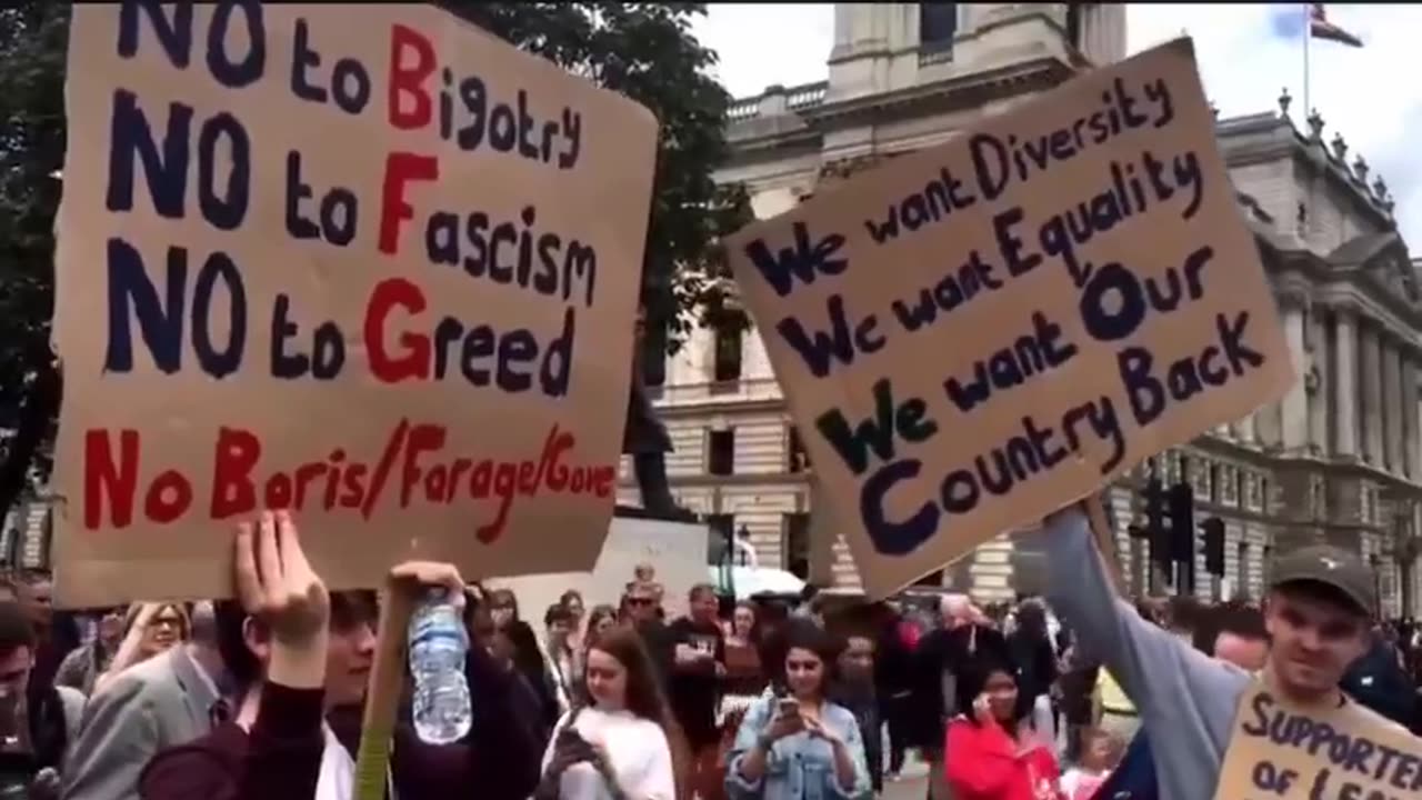 Everyone became "far right"...-song