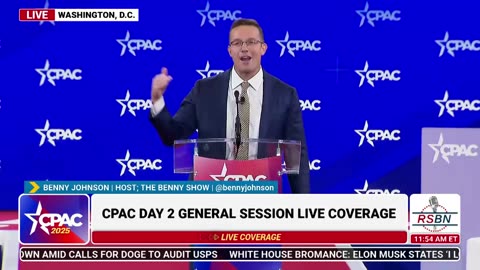 FULL SPEECH: Benny Johnson Speaks at CPAC 2025 Day Two - 2/21/25