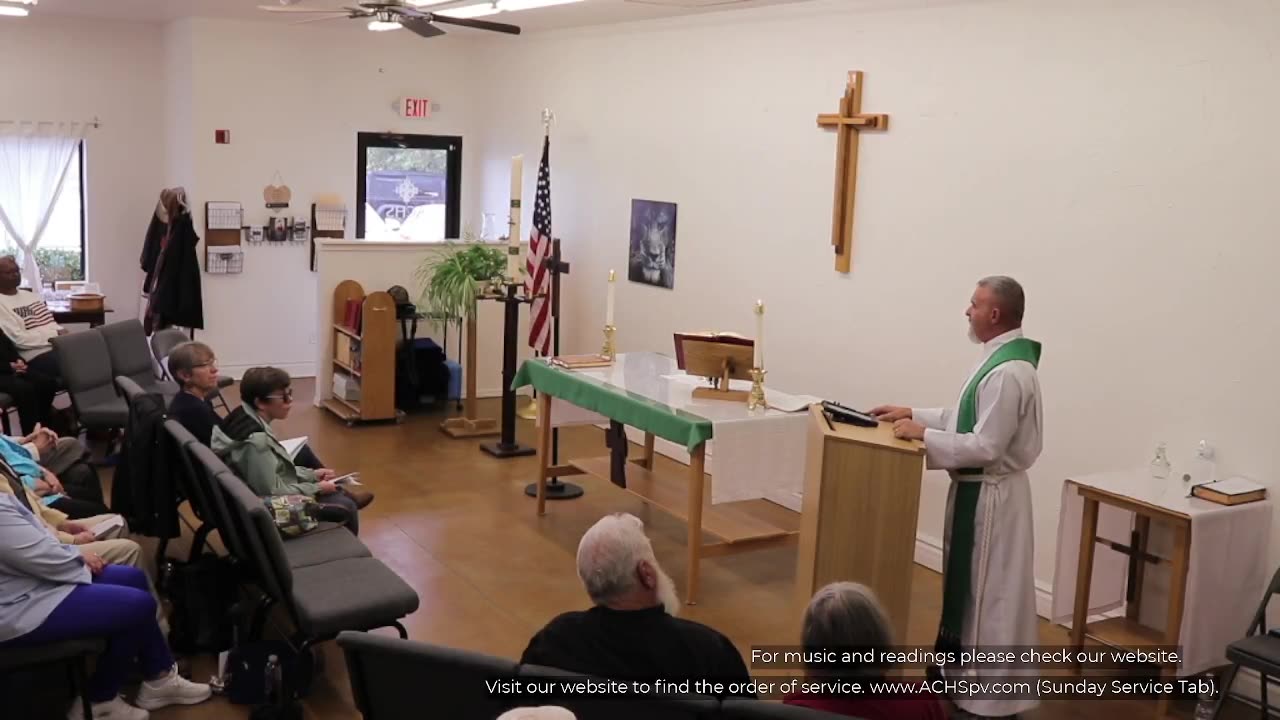 Proper 21, ACHS Sunday Service