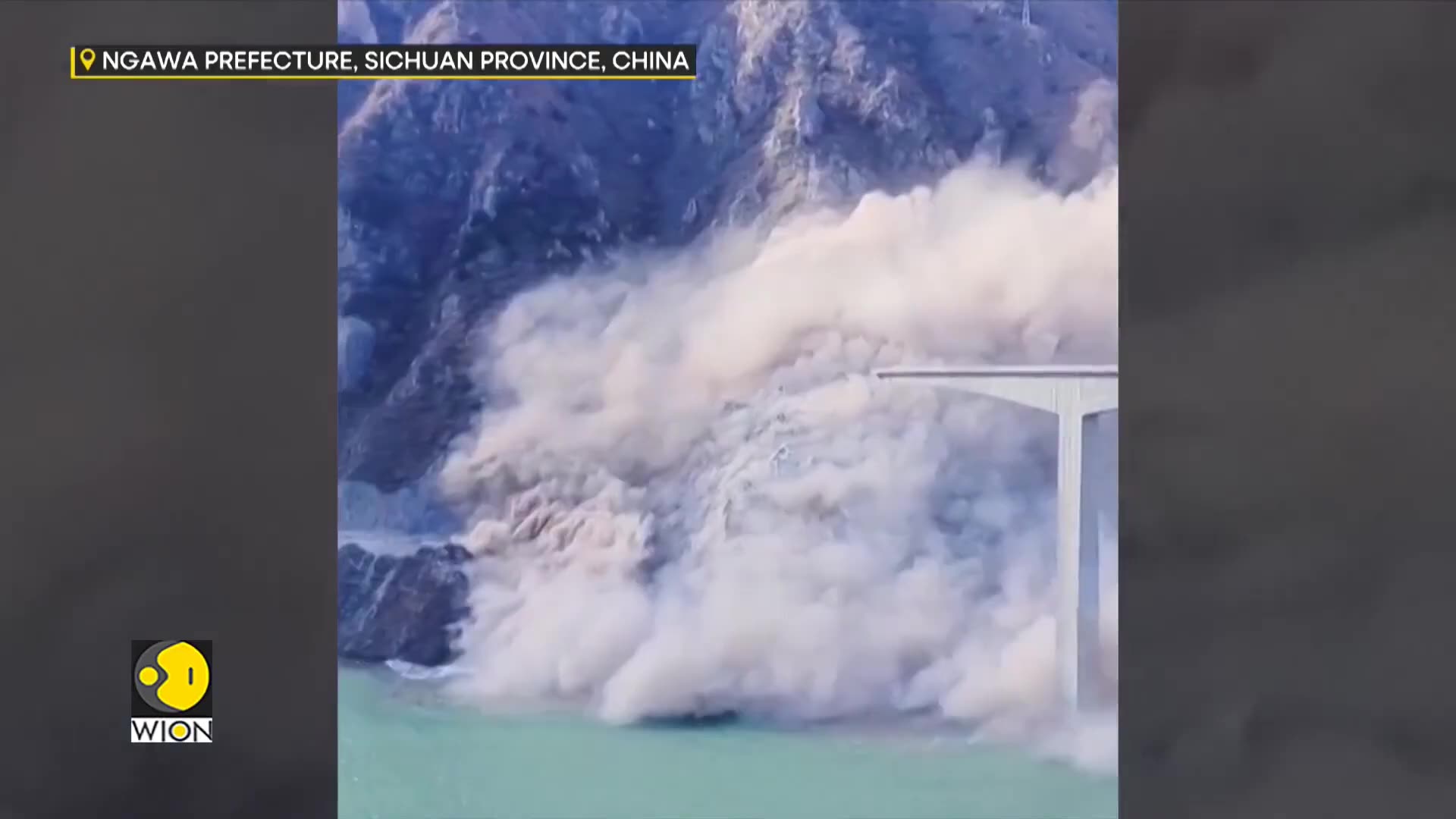 Dramatic Collapse of Hongqi Bridge in Southwest China Following Landslide