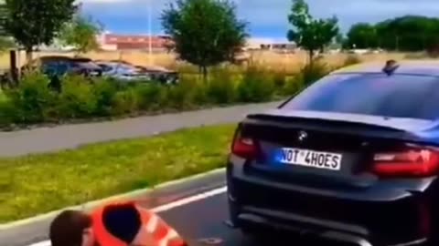 How to deal with climate activists blocking the road.