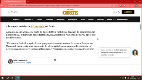 Agricultores bloqueiam Paris contra acordo entre UE e Mercosul.mp4