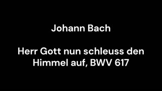 Herr Gott nun schleuss den Himmel auf, BWV 617